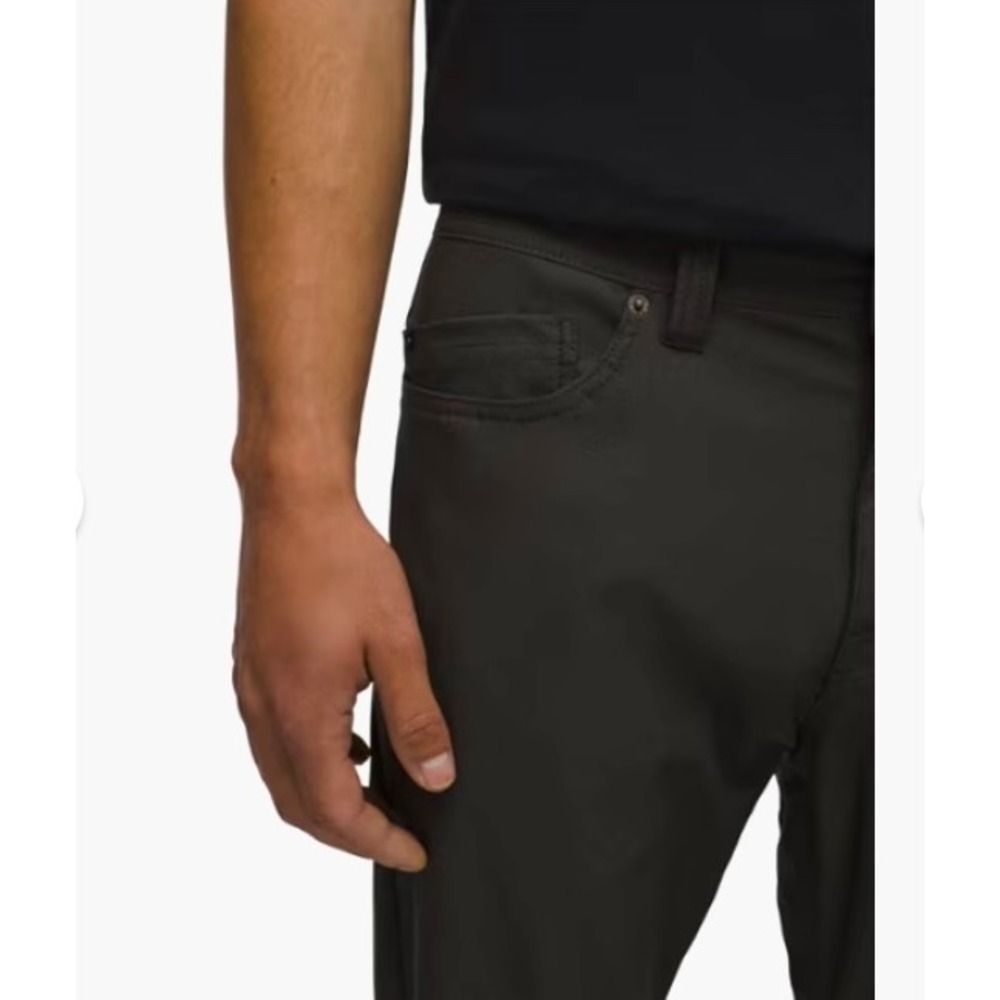 Prana Brion Slim Pant II Dark Iron Mens 40x34 ReZion Tapered Leg NWT 1965551 - Picture 4 of 6